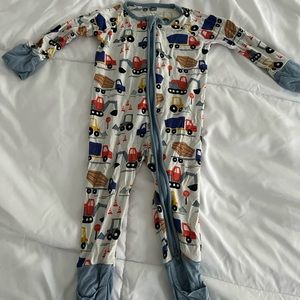 Little Sleepies Construction Kids zippy